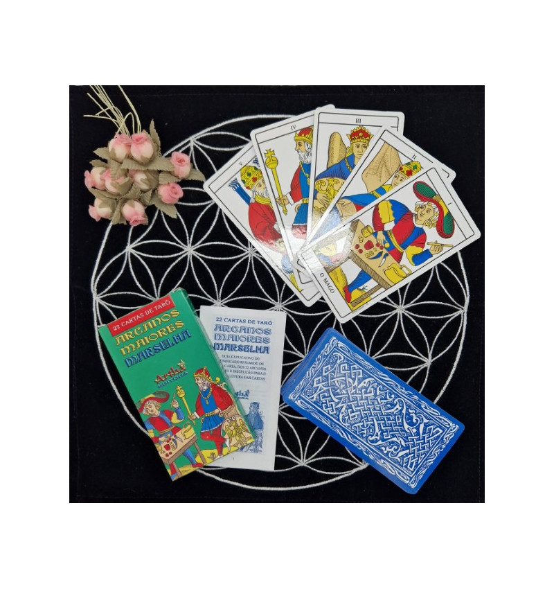 Baralho O Tarô De Marselha 22 Cartas Tarot Arcanos Maiores com